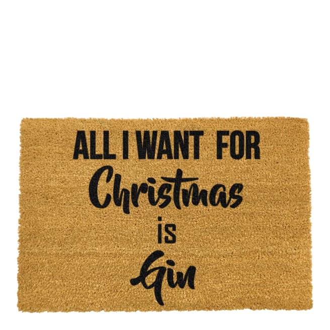 Artsy Doormats All I want for Christmas is Gin