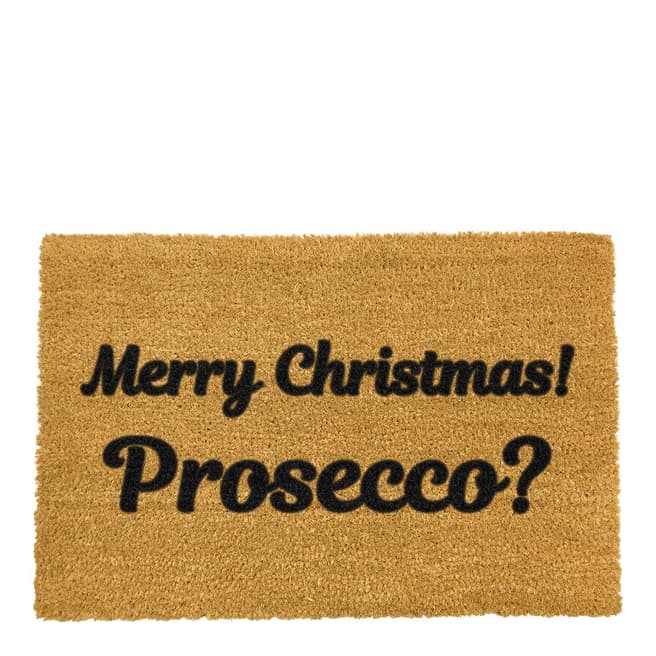 Artsy Doormats Merry Christmas! Prosecco? Doormat