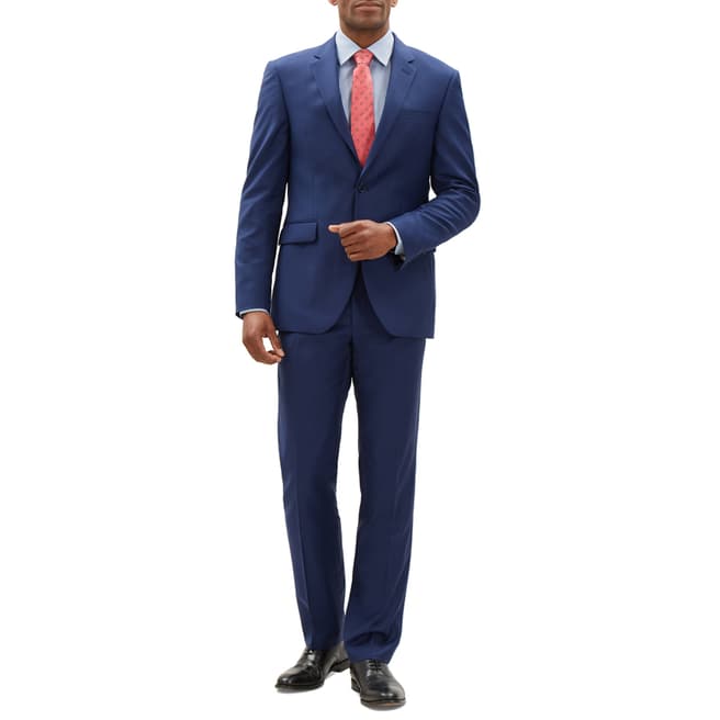 Jaeger Blue Regular Twill Wool Suit