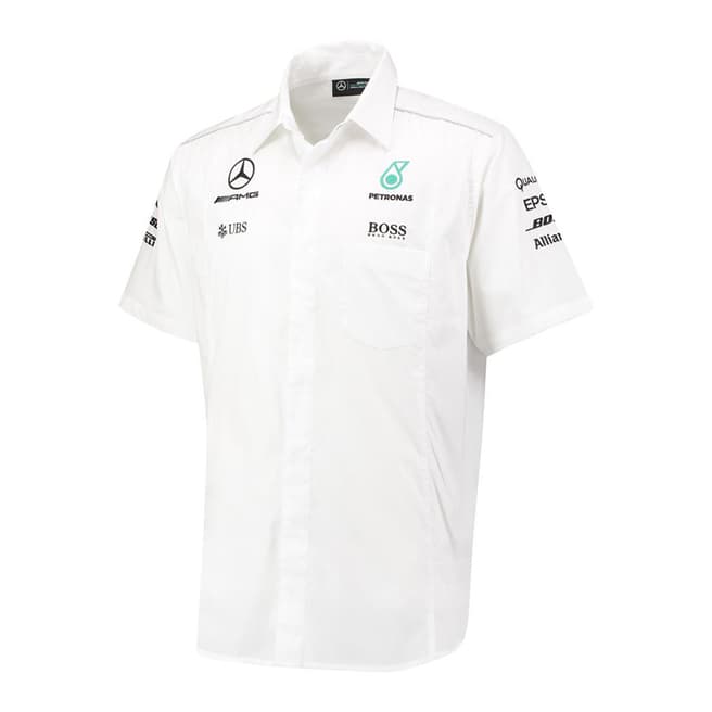 Mercedes AMG-Petronas Motorsport Men's White Short Sleeve Shirt