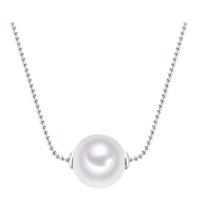 Nova Pearls Copenhagen Silver Plated/White Organic Pearl Necklace
