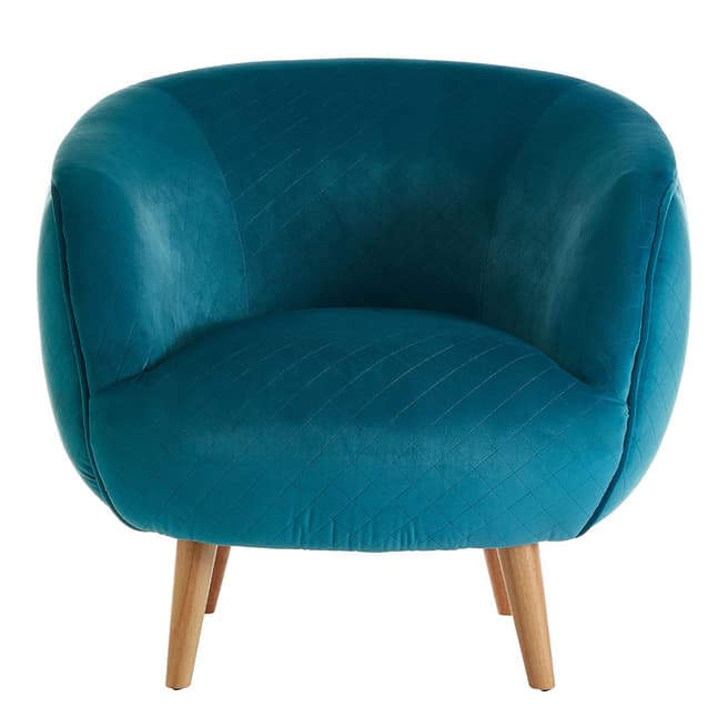 Premier Housewares Oscar Chair, Teal Fabric