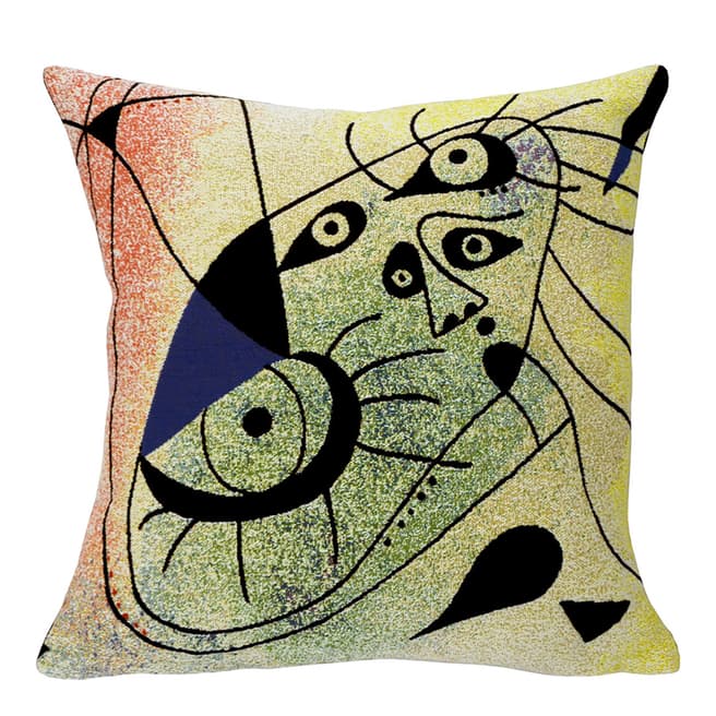 Hines of Oxford Multi, Morning Star Tapestry Cushion by Joan Miro, 46cm x 46cm 