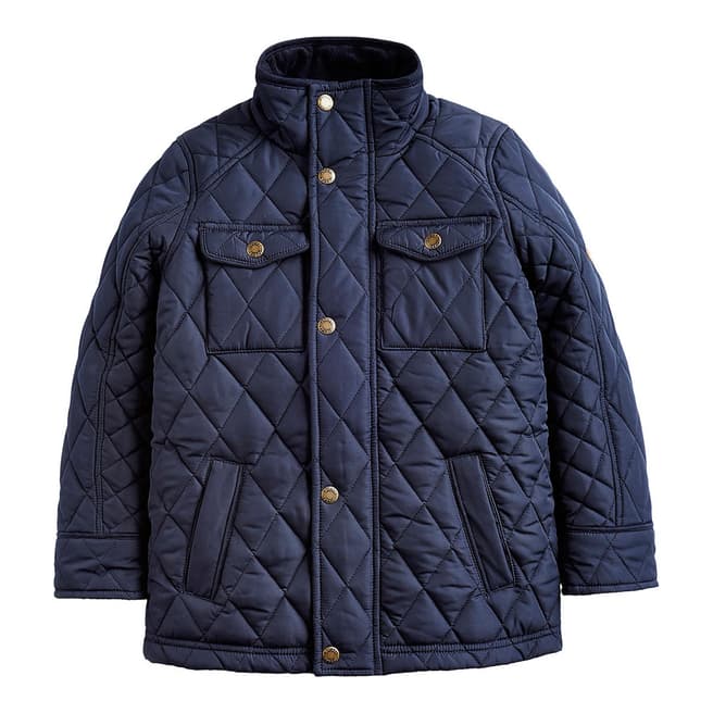 Joules Boys Navy Stafford Quilted Jacket