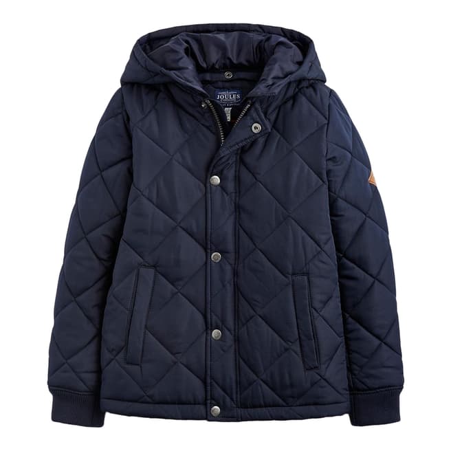 Joules Boys Navy Murray Quilted Bomber Jacket
