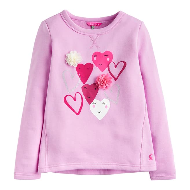 Joules Girls Pink Mart Sweatshirt