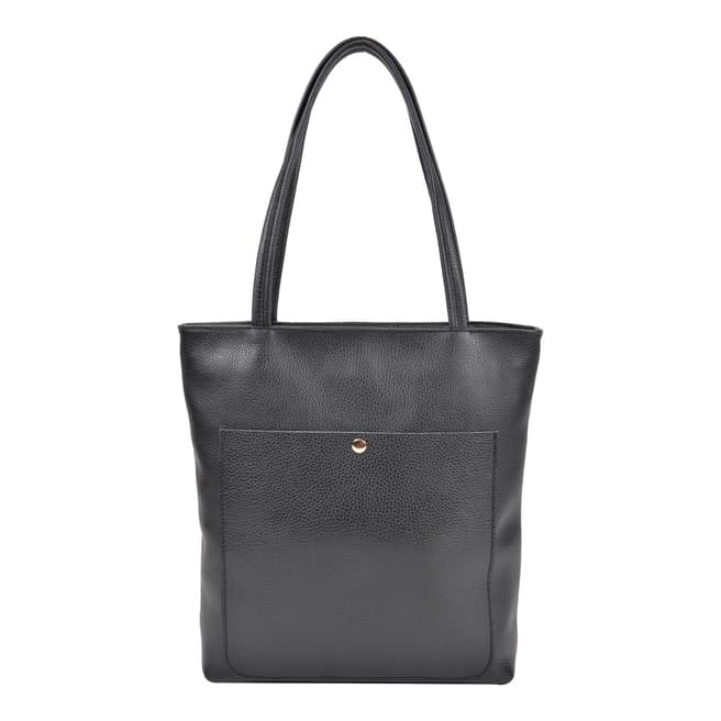 Roberta M Black Leather Roberta M Top Handle Bag