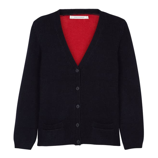 Chinti and Parker SHORT KNIT COLOUR BLOCK CARDIGAN