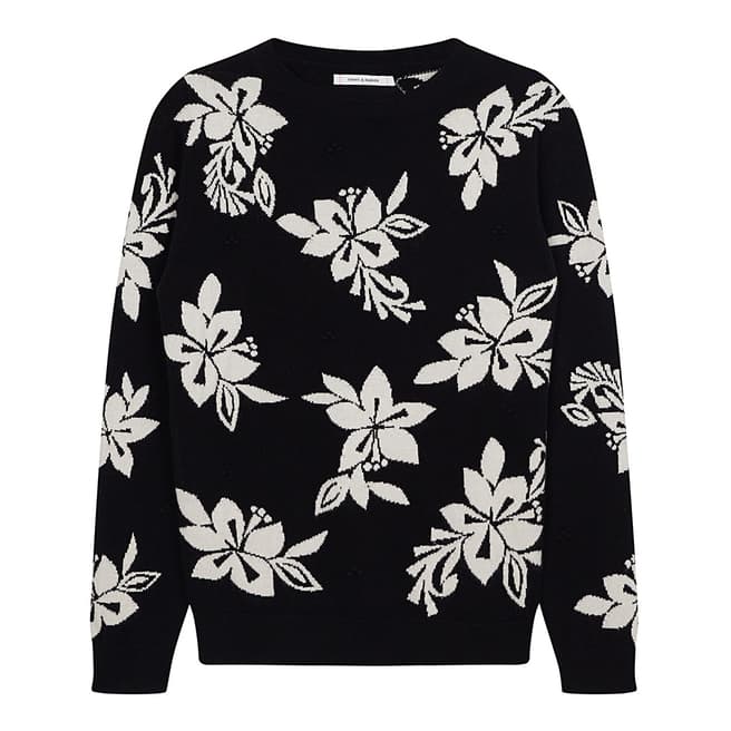 Chinti and Parker HIBISCUS KNOT STITCH SWEATER