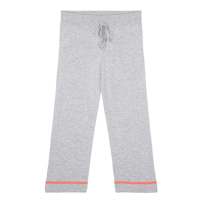 Chinti and Parker Silver Marl Cropped Cashmere Lounge Pant