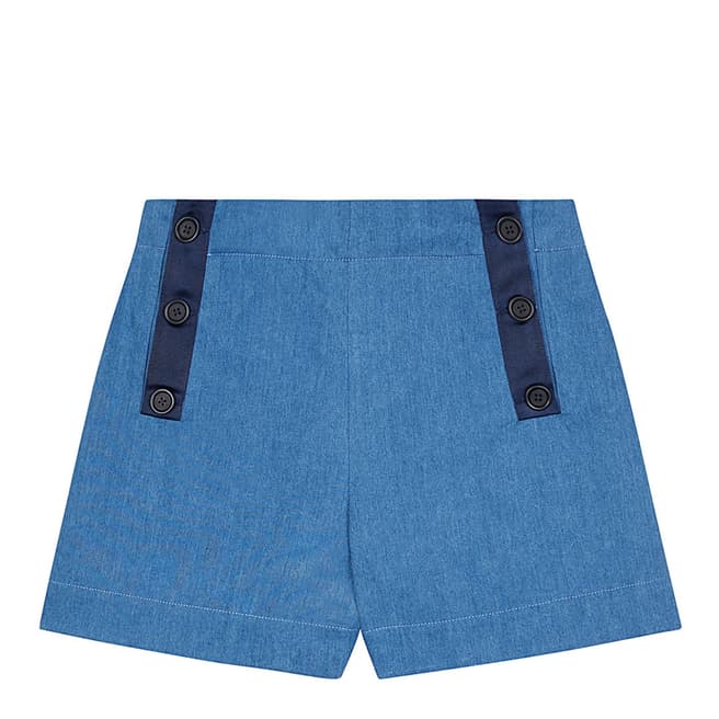 Chinti and Parker Navy/Blue Sailor Cotton Shorts