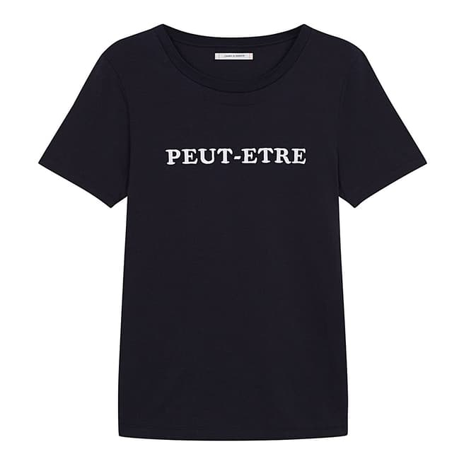 Chinti and Parker Navy Short Sleeved Peut- Etre T- Shirt