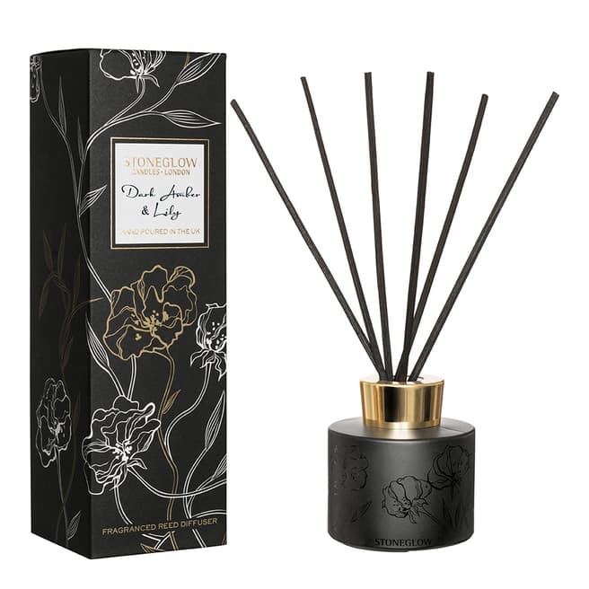 Stoneglow Candles Night Flower - Dark Amber & Lily Reed Diffuser