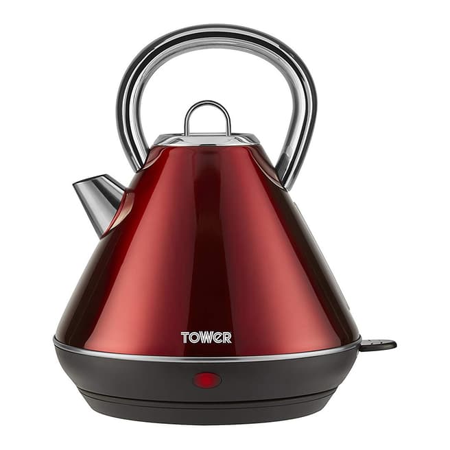 Tower Red Infinity Stainless Steel Kettle, 1.8L