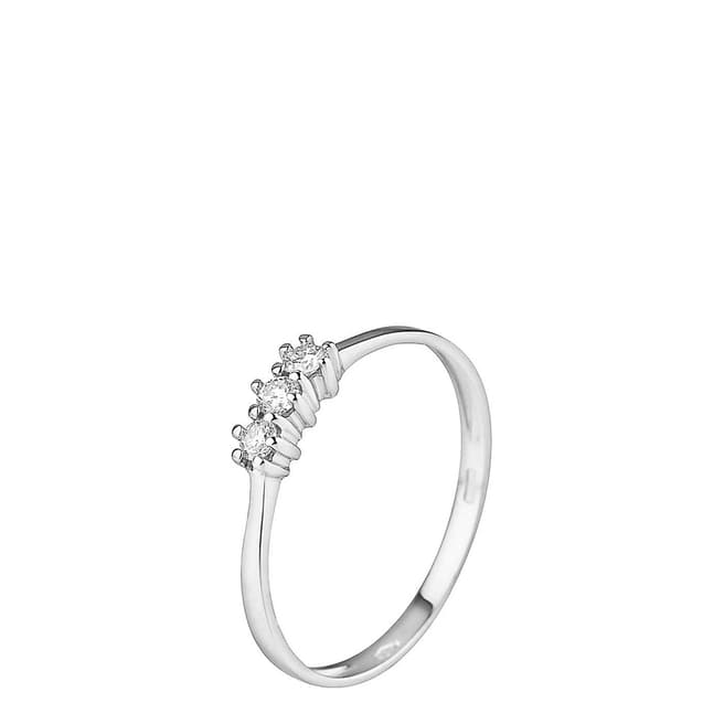 Only You White Gold Trilogy Diamond Ring 0.15Cts