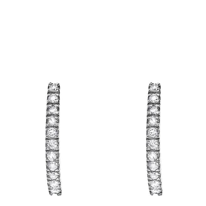 Pretty Solos White Gold Rails Diamond Earrings 0,045 Cts