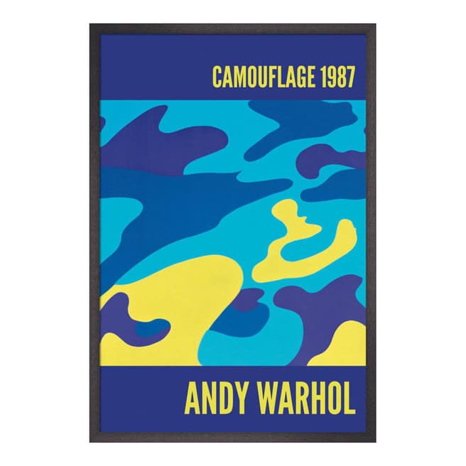 Andy Warhol Camouflage, 1987 90x60cm Framed Print