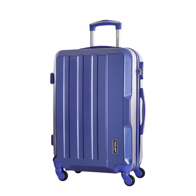 Travel One Blue Vilarosa 4 Wheel Medium Suitcase 56cm