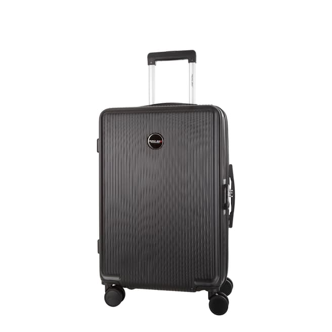 Travel One Black Armada 8 Wheel Small Suitcase 50cm