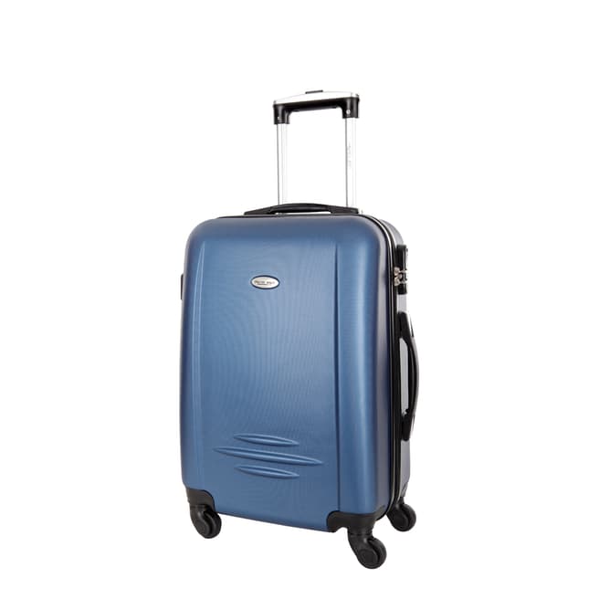 Travel One Blue Marine Burlin 4 Wheel Small Suitcase 50cm