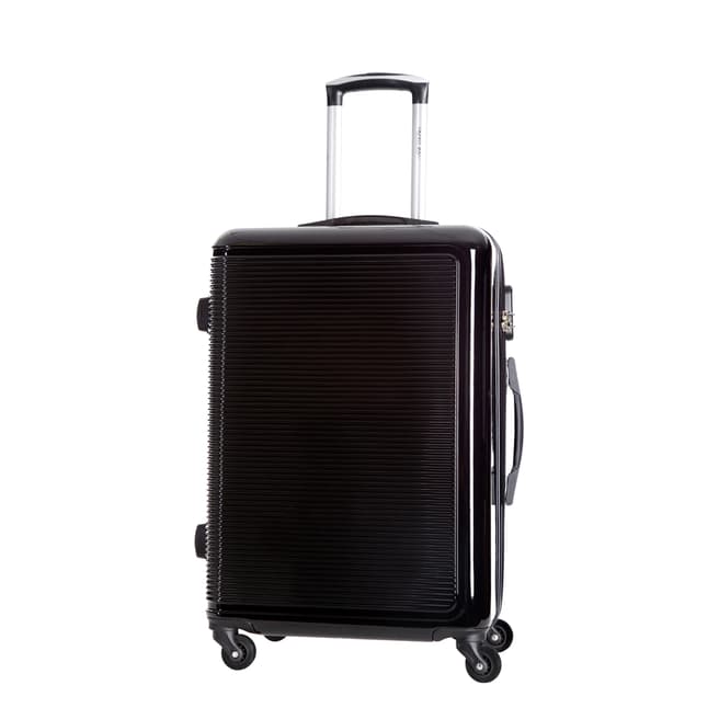 Travel One Black Nilsen 8 Wheel Medium Suitcase 60cm