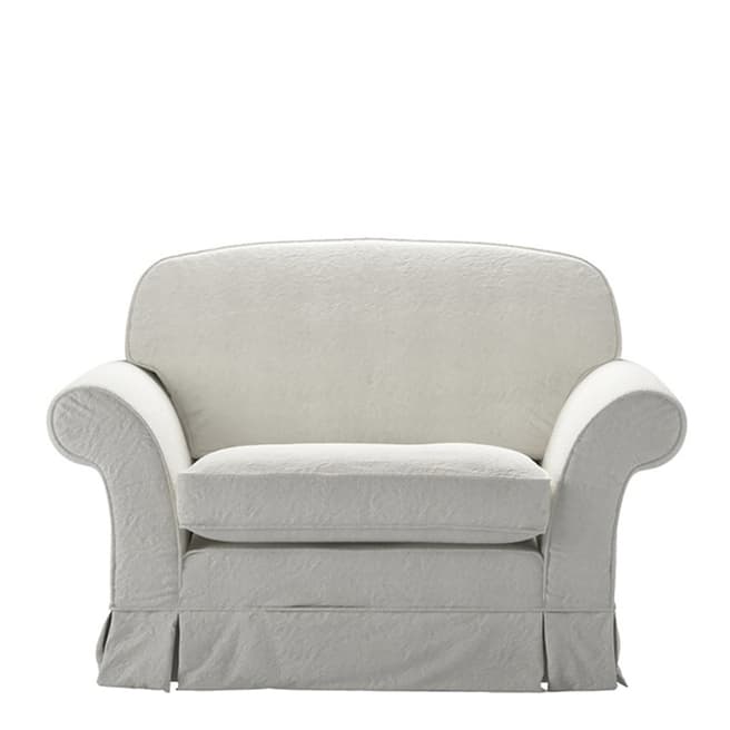 sofa.com Aspen Cushion Back Loveseat in Chalk Washed Linen