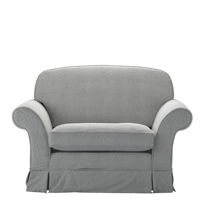 sofa.com Aspen Cushion Back Loveseat in Seal Washed Linen