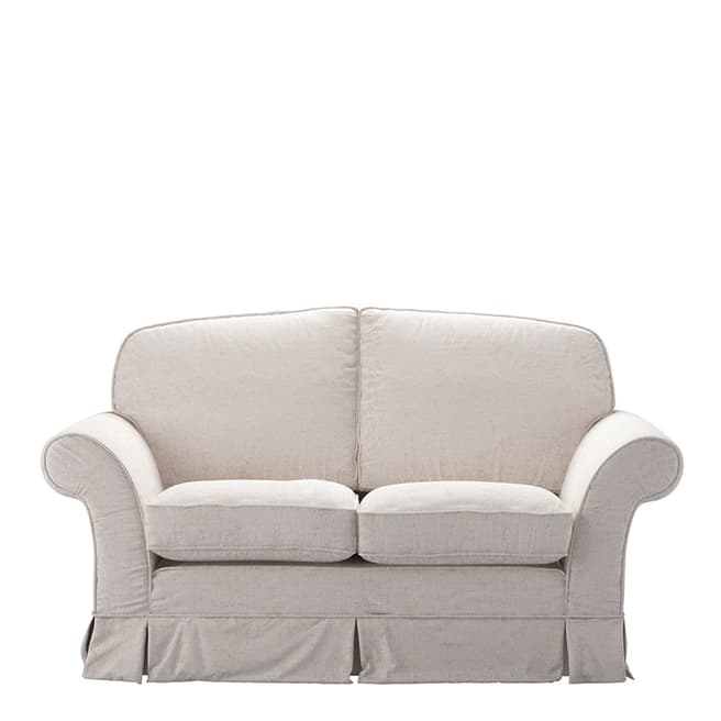 sofa.com Aspen Cushion Back Two Seat Sofa in Antique Chenille Rose Gold