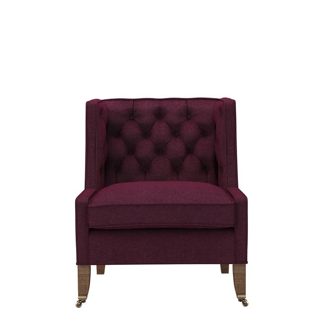 sofa.com Descartes Armchair in Oxblood Soft Wool