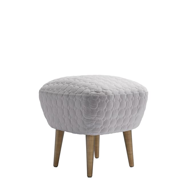 sofa.com Percy Footstool in Feather Quilted Velvet