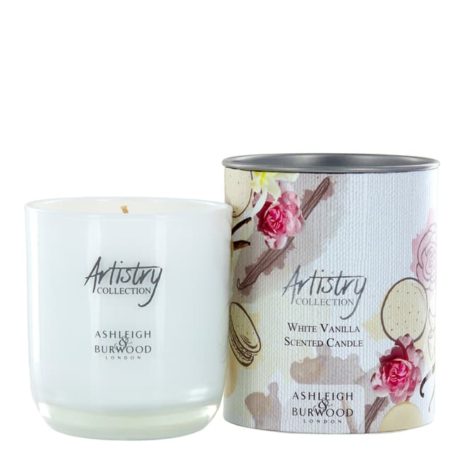Ashleigh and Burwood Artistry Candle - White Vanilla - 200g