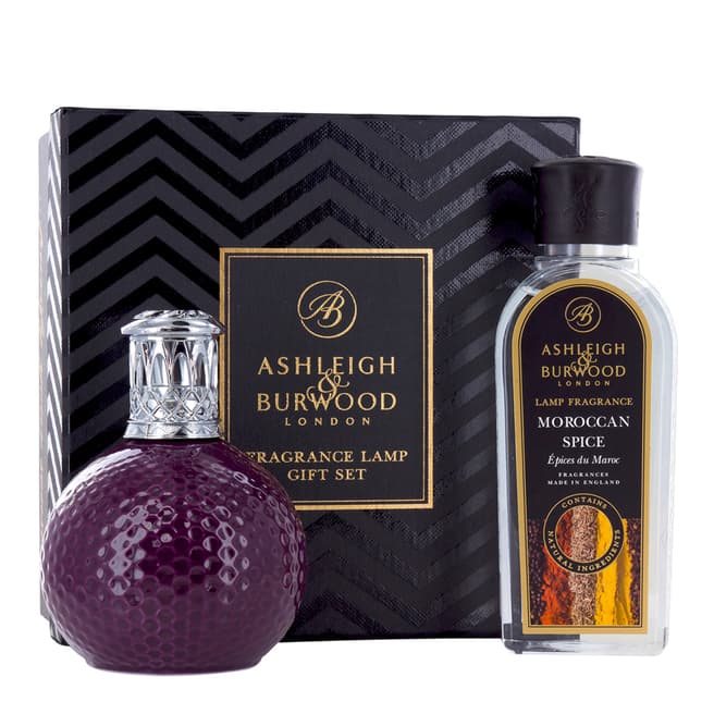 Ashleigh and Burwood Damson in Distress & Moroccan Spice Fragrance Lamp Gift Set