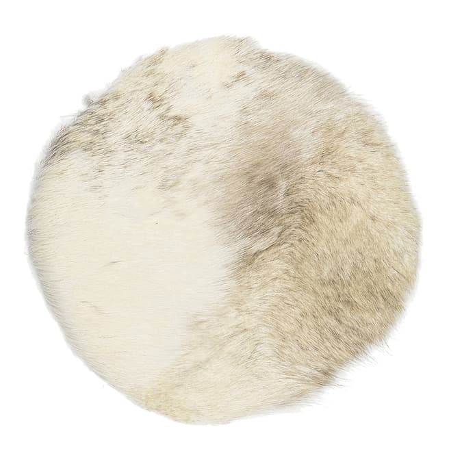Arctic Fur Cream Finnish Reindeer Chair Pad 35cm
