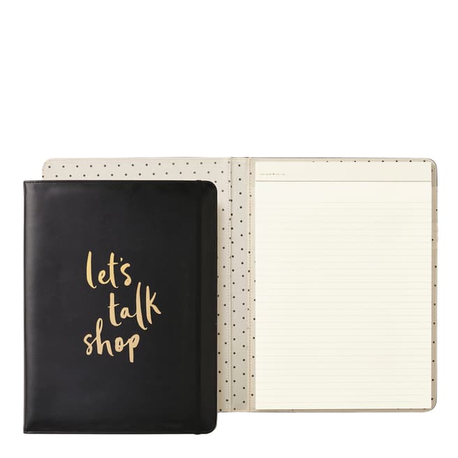 Kate Spade Notepad Folio, Let's Talk Shop