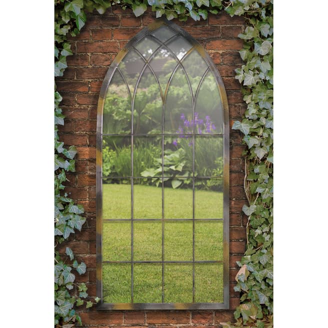 Milton Manor Somerley Rustic Arch Large Garden Mirror 161x72cm