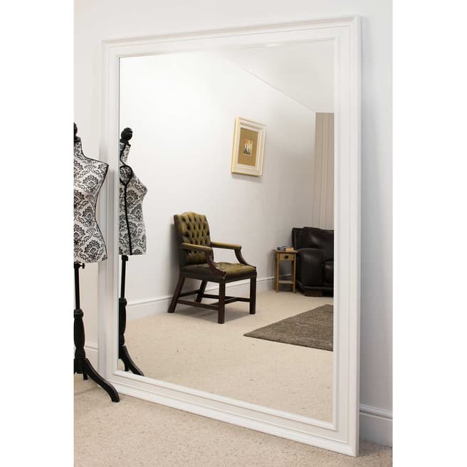 Milton Manor Melbury White Extra Large Wall Mirror 206 x 145cm