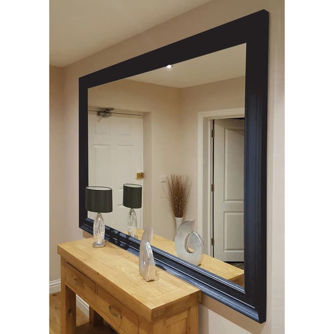 Milton Manor Melbury Black Extra Large Wall Mirror 206 x 145cm