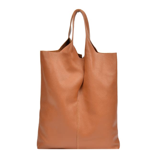 Isabella Rhea Cognac Leather Isabella Rhea Shopper Bag