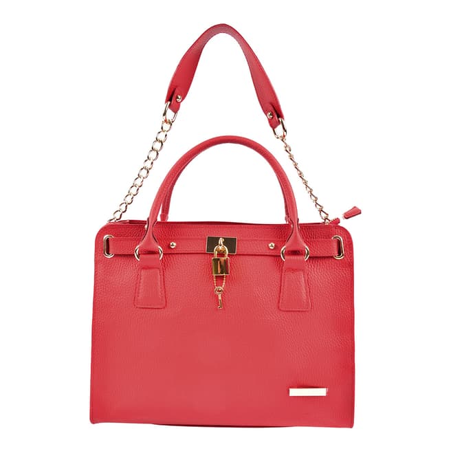 Roberta M Red Leather Roberta M Shoulder Bag