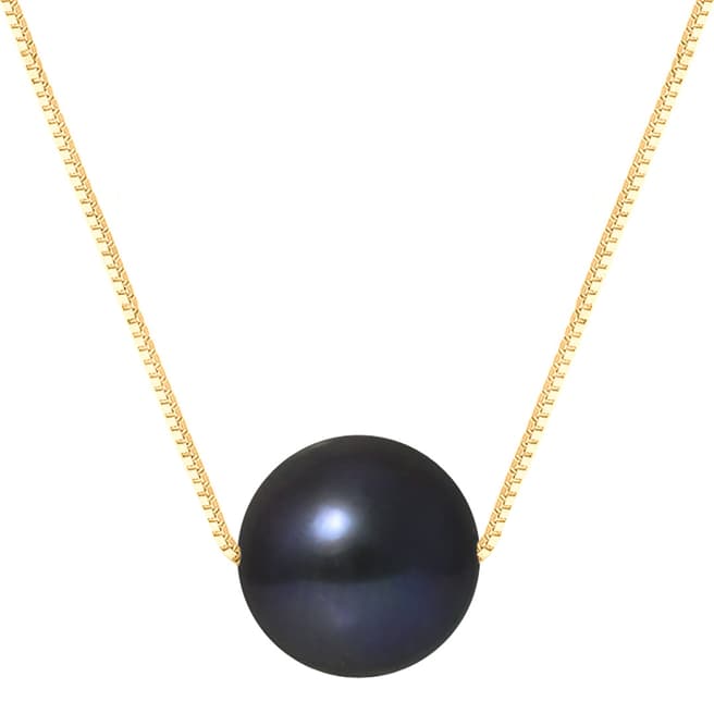 Atelier Pearls Black/Gold Tahiti Pearl Necklace