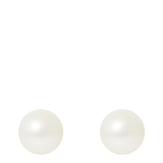 Atelier Pearls Natural White Pearl Stud Earrings 5-6mm