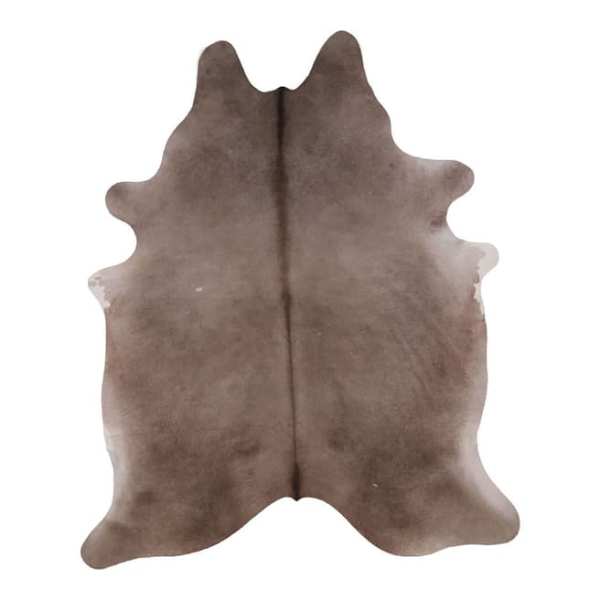 Arctic Fur Taupe South American Cow Hide Rug 226x194cm