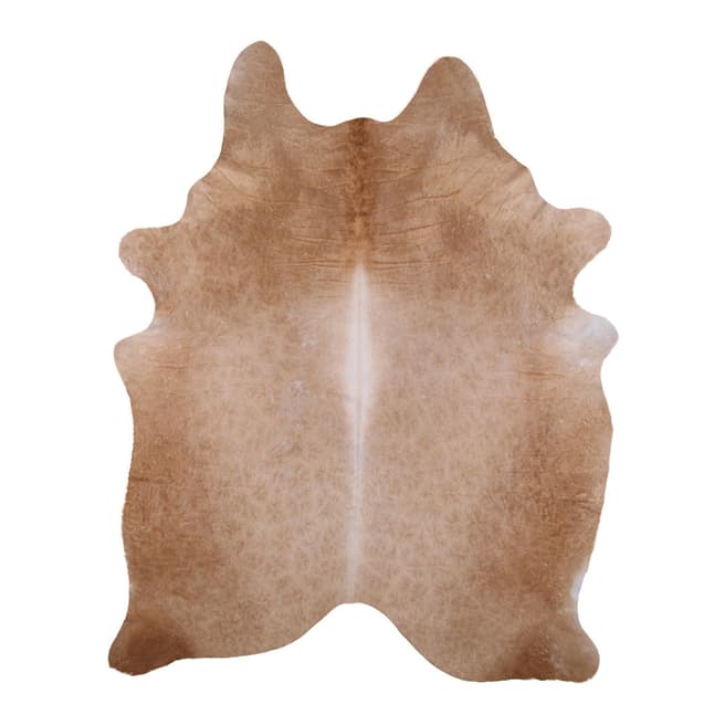 Arctic Fur Champagne Taupe Cow Hide Rug 216x170cm