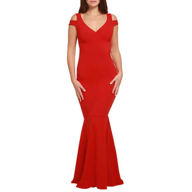 HONOR GOLD Red Evie Maxi Dress 