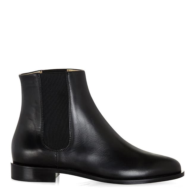 Hobbs London Black Leather Logan Ankle Boots