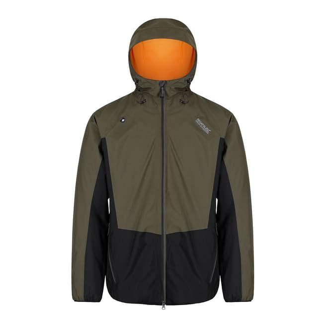 Regatta Dark Khaki/Black Whitlow Waterproof Jacket