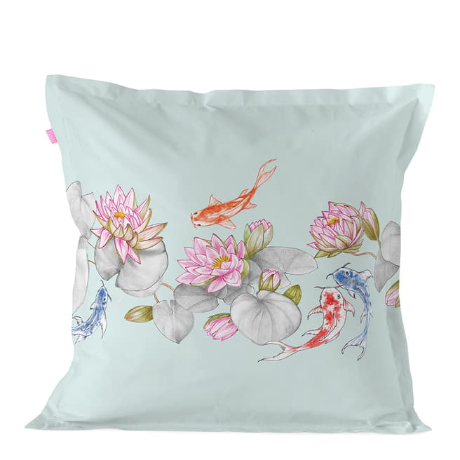 Happy Friday Lotus Square Cushion Cover