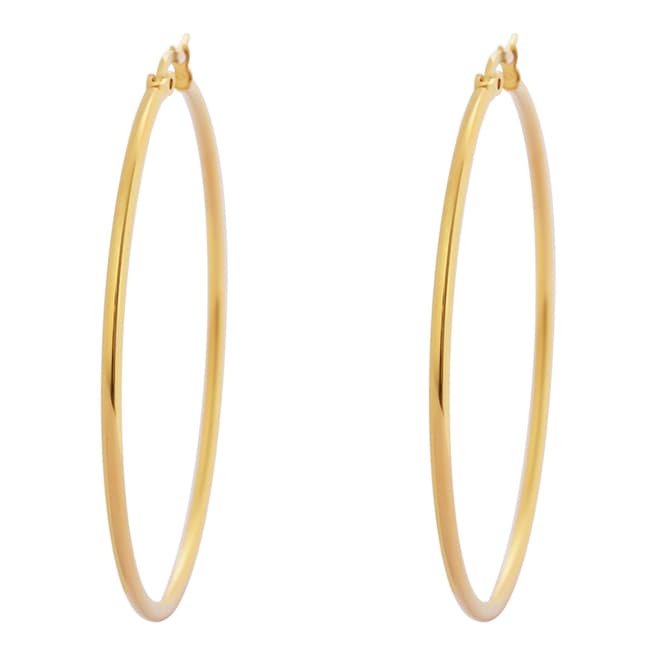 Chloe Collection by Liv Oliver Gold Plated Hoop Earrings