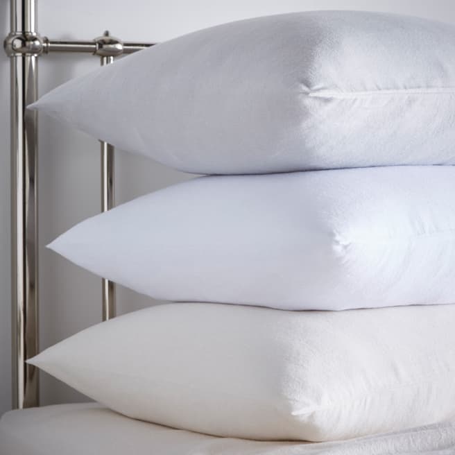 Portfolio Home Brushed Cotton Pair of Pillowcases, Cream