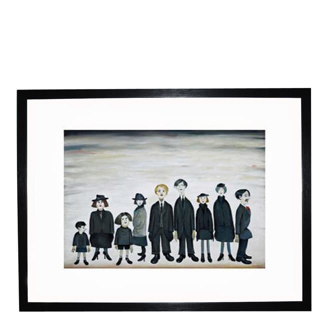 LS Lowry The Funeral Party, 1953, 28x36cm